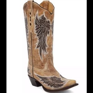 Corral Wing Snip Toe Cowboy Boots